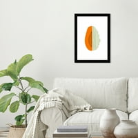 A Wynwood Studio egyszerű papaya ételek és konyhai gyümölcsök fali művészete nyomtatott narancssárga dark narancssárga 13x19