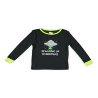 Sol Sleep Toddler fiú szorosan illeszkedő pamut alváskészlet, Méretek Hónapok-4T