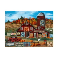 Debbi Wetzel 'Pumpkin Patch Farm' vászon művészet