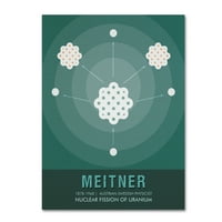 Védjegy Képzőművészet 'Meitner' vászon művészete: Grafiikka stúdió