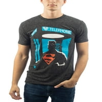 Férfi DC Comics Superman Superhero Phone Booth grafikus póló