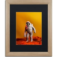 Védjegy Szépművészet Spaceman vászon művészete: Jason Shaffer, Black Matte, Birch Frame