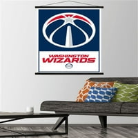 Washington Wizards-Logo fali poszter mágneses kerettel, 22.375 34