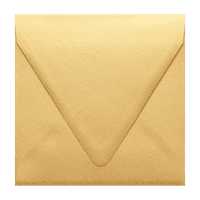Luxpaper négyzet alakú kontúrlap borítékok, arany metál, 500 csomag