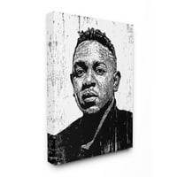 Stupell Industries Kendrick Lamar Music Icon Minimal Watched Portré Design, Neil Shigley, 36 48