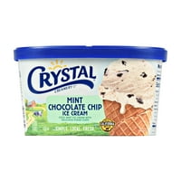Crystal Creamery menta csokoládé chips fagylalt 1. Qt. Kartondoboz