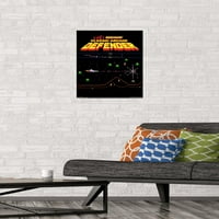 Trends International Midway Games - Defender - Screen Wall poszter 14.725 22.375 Premium poszter és Mount Bundle