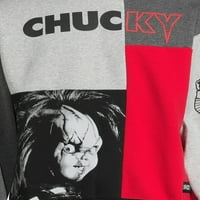 Gyermekjáték Chucky férfi és nagy férfi grafikus kapucnis pulóver, S-3XL méretű
