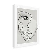 Design Fabrikken 'Face Line 4' Canvas Art