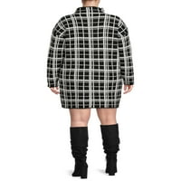 Lovetrend New York női plusz méretű nyomtatott modell nyakú pulóver ruha