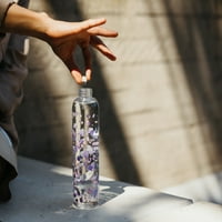 Vízcsepp BPA -mentes üveg vizes palack, szigetelő neoprén hüvely bambusz csavarsapka, Boost, fl oz