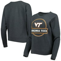 Női Heather faszén Virginia Tech Hokies díj Raglan Pulóver