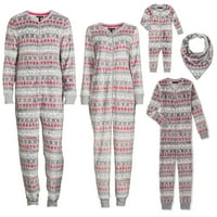 Derek Heart Fair Isle Isle Holiday Magicing család karácsonyi pizsamák Gyerekek Unise Sleepwear Unió öltöny, Méretek XS-XL