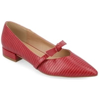 Journee Collection női Cait texturált anyag csúszás Mary Jane Flats