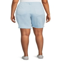 Alivia Ford női plusz méretű Fray Hem Bermuda rövidnadrág