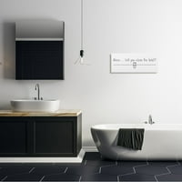 Stupell Industries Alexa tisztítsa meg a WC-t vicces fürdőszoba kifejezés minimális, 17, Susan Jill tervezése