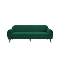 Aukfa Velvet Loveseat kanapé nappali, zöld