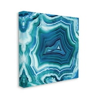 Stupell Industries achate kristálymintázat kék absztrakt design vászon fal művészet, Danielle Carson