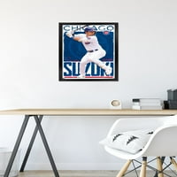 Chicago Cubs - Seiya Suzuki fali poszter, 14.725 22.375 keretes