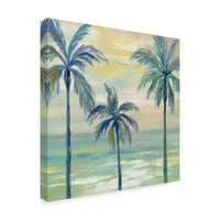 Védjegy Szépművészet 'Marine Layer Palms Crop' Canvas Art készítette: Silvia Vassileva