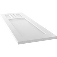 Ekena Millwork 12 W 52 H True Fit PVC San Miguel misszió stílusú rögzített redőnyök, fehér