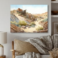 Designart Wild West bánya az arizonai v Canvas Wall Art -ban
