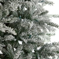 Szinte természetes meleg fehér előkészítés LED -es vékony lucfenyő mesterséges karácsonyfa, 8,5 '