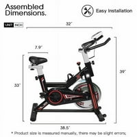 Állítható szobakerékpár Kerékpár Kerékpározás Cardio Fitness LCD w 18lb lendkerék