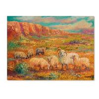 Védjegy Szépművészeti „Churro Sheep” vászon művészete: Marion Rose