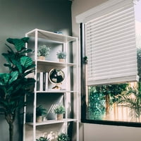 Chicology Fau Wood Blinds ablakárnyalatok ablakkezelések fehér, 66 W 36 H