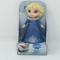 Új verzió Disney Princess Mini Doll - Elsa kék hó ruha