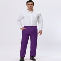 Egyedi olcsó férfiak üzleti nadrágja klasszikus Fit Flat Front öltöny nadrág