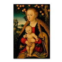 Védjegy Szépművészet „A szűz és gyermek egy almafa alatt” vászon művészete Cranach