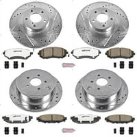 Power Stop Front & Hátsó Z Street Warrior Brake Kit K4078- Fits Subaru Impreza