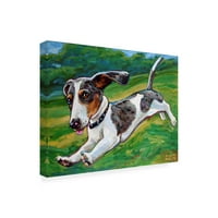 Robert Phelps Art 'Dachshund Puppy' vászon művészet