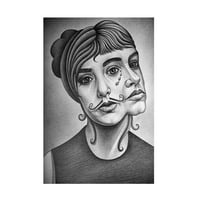 Ben Heine 'Double Face' vászon művészet
