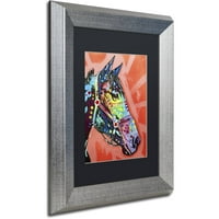 Védjegy Képzőművészet 'WC Horse 3' vászon művészete: Dean Russo, fekete matt, ezüst keret