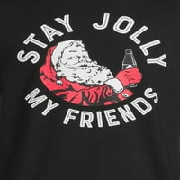 Ünnepi idő a férfiak tartózkodásának Jolly Saint Nick grafikus póló
