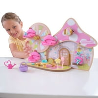 Kidkraft Lil Green World Wooden Fairy Cottage and Ferris Wheel Play szett kiegészítőkkel