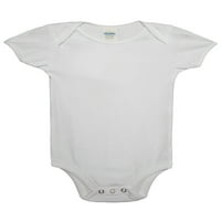 Gildan Cotton Fehér csecsemő Bodysuit 6 hónapig, unisex, mindegyik