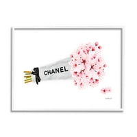 Stupell Industries Fashion Chanel csomagolt cseresznyevirágok, 30, tervezés: Amanda Greenwood