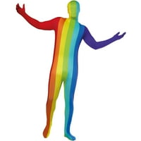 Morphsuits Mens Rainbow Morphsuit felnőtt büszkeség március Halloween második bőr jelmezek Halloween Blue m