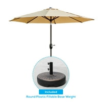 Westin kültéri FT terasz esernyők bronz műanyag bázissal, bézs