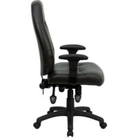 Bőr Executive magas hátsó irodai szék beépített deréktámasszal