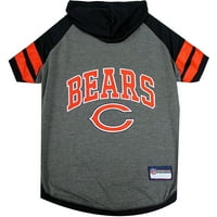 Háziállatok Első NFL Chicago Bears NFL kapucnis póló kutyák és macskák számára - hűvös póló, csapatok - extra kicsi