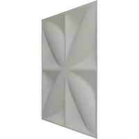 Ekena Millwork 7 8 W 7 8 H Helene Endurawall dekoratív 3D fali panel, texturált fémes ezüst