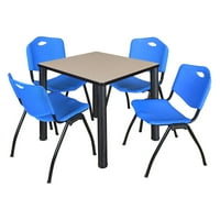 Regency Kee tér Bézs Breakroom asztal egymásra rakható székek