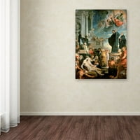 Védjegy Szépművészet „A Szent Ferenc Xavier csodái” vászon művészete: Peter Paul Rubens