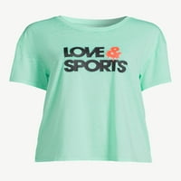 Love & Sports Women's Logo póló rövid ujjú, méretű XS-3XL