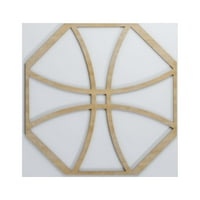 Ekena Millwork 3 8 W 3 8 H 3 8 T nagy Haswell dekoratív fretwork fa fali panelek, Hickory